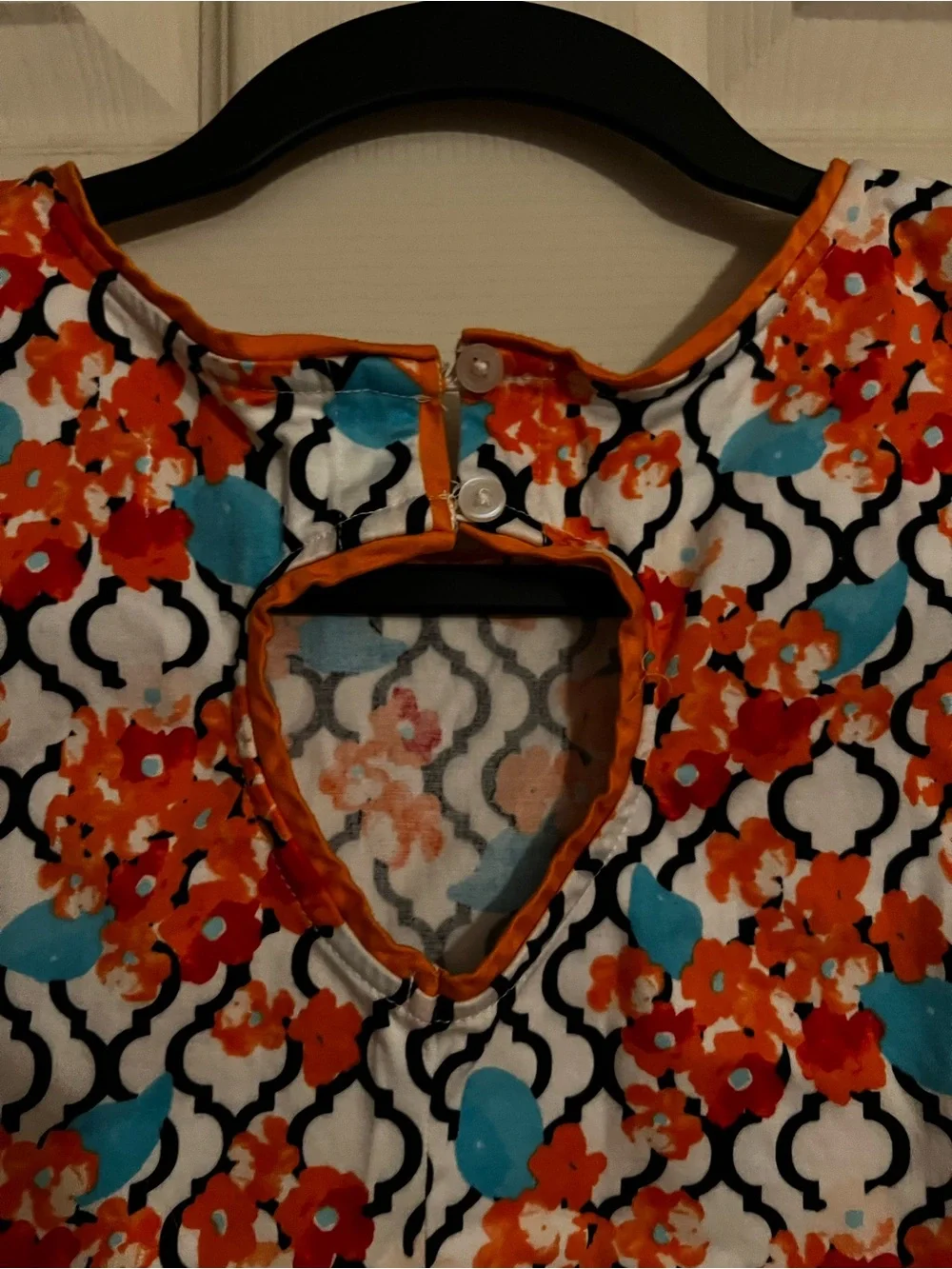 Crown & Ivy kids dress size XL, orange floral
